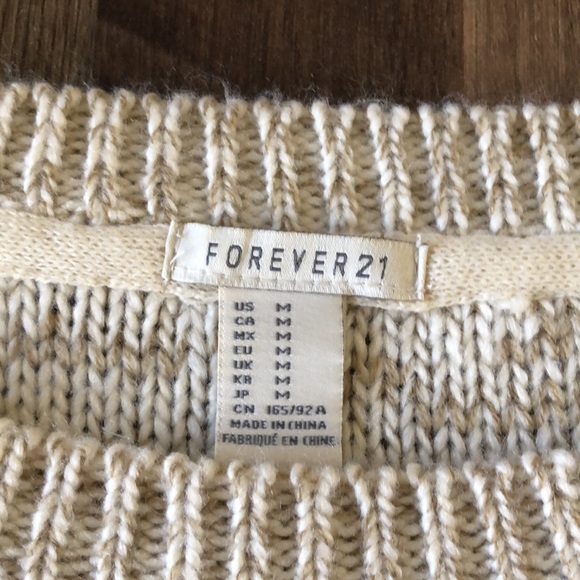 Forever 21 Chunky Knit Sweater Size Medium M - Picture 2 of 5